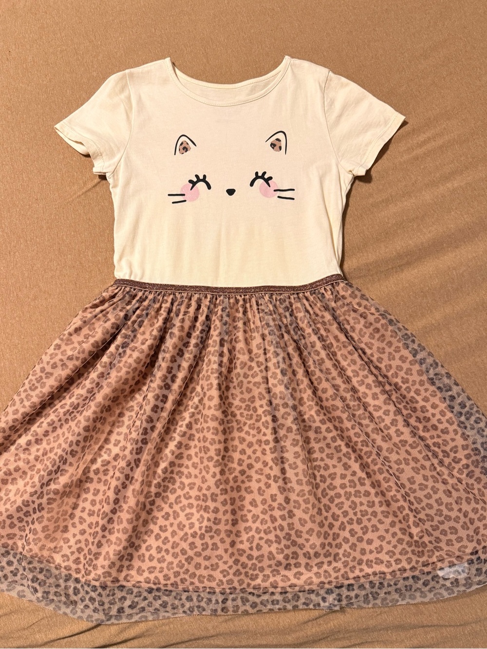 H&M Cream/ Leopard Dress